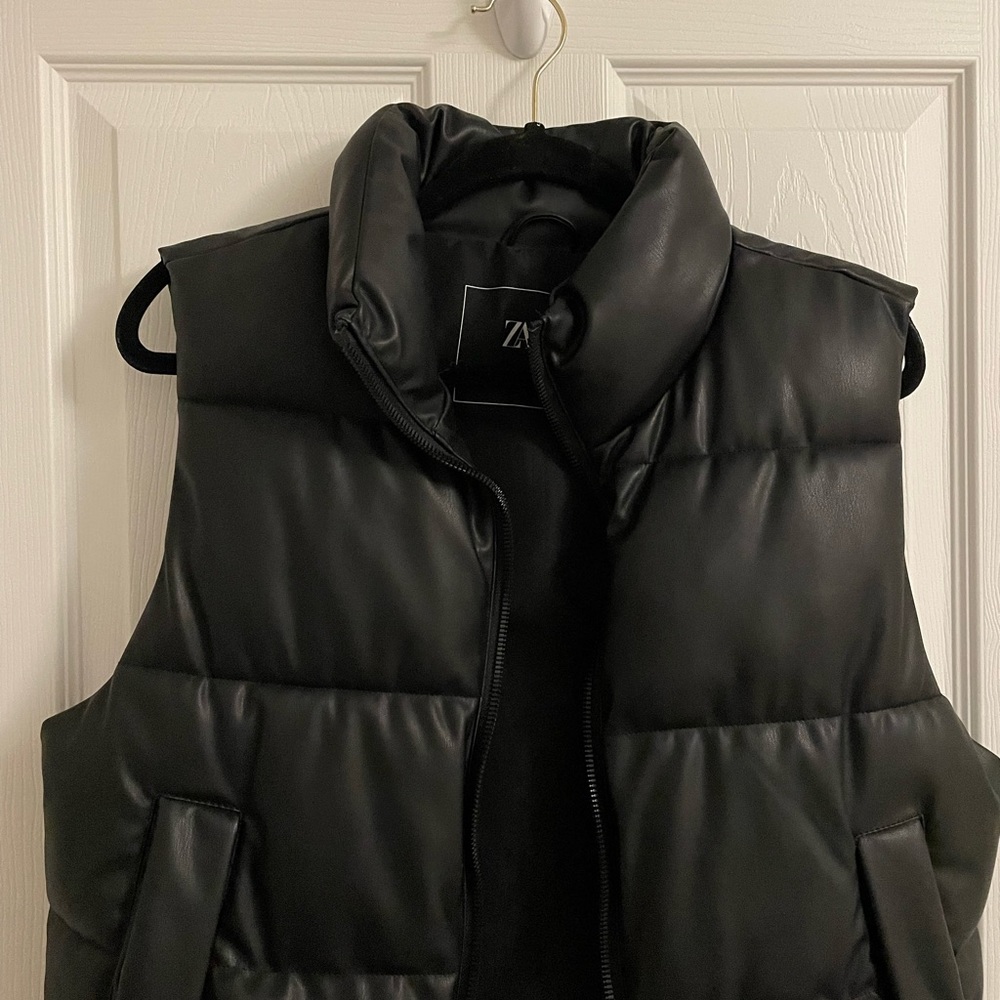 Zara black vest